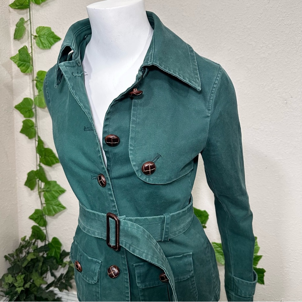 Gap Forest Green Denim Jacket - image 5